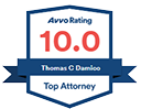 Avvo Rating 10.0 - Thomas C. Damico - Top Attorney