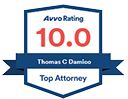 Avvo Rating 10.0 - Thomas C. Damico - Top Attorney